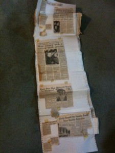 Newspaper clippings sheets Auckland Home Birth Association (2007/3)